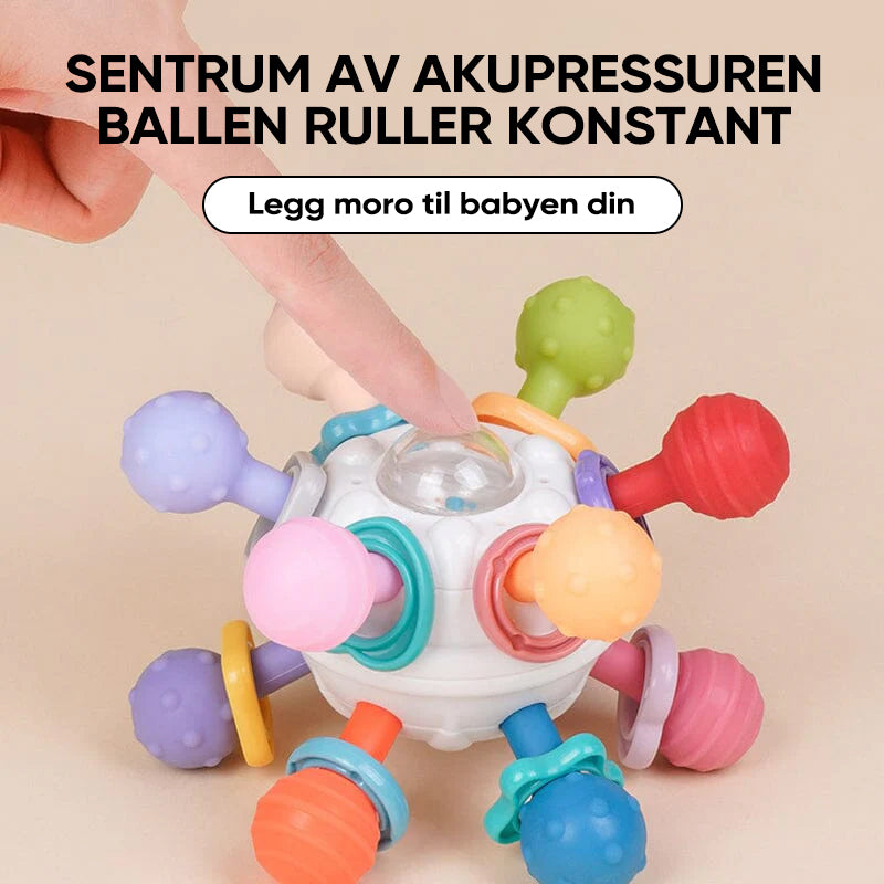 Sensoriske teething leker for babyer