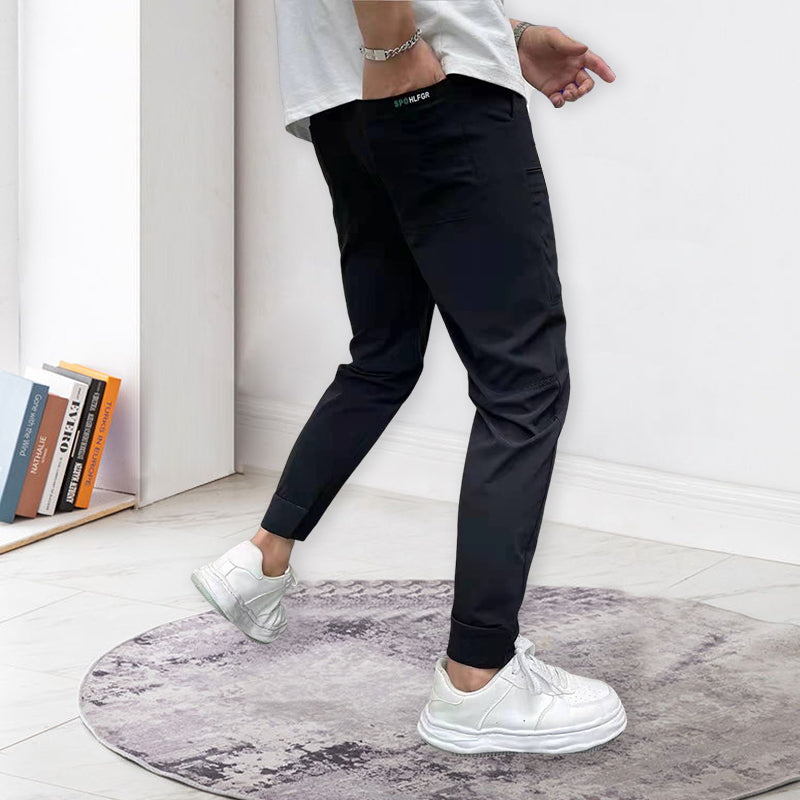 Men's High Stretch Skinny Cargo-bukser med flere lommer